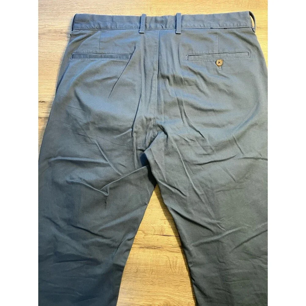 J.Crew Re-Imagined Blue Chino Pants Slim FLEX Straight W32 L32